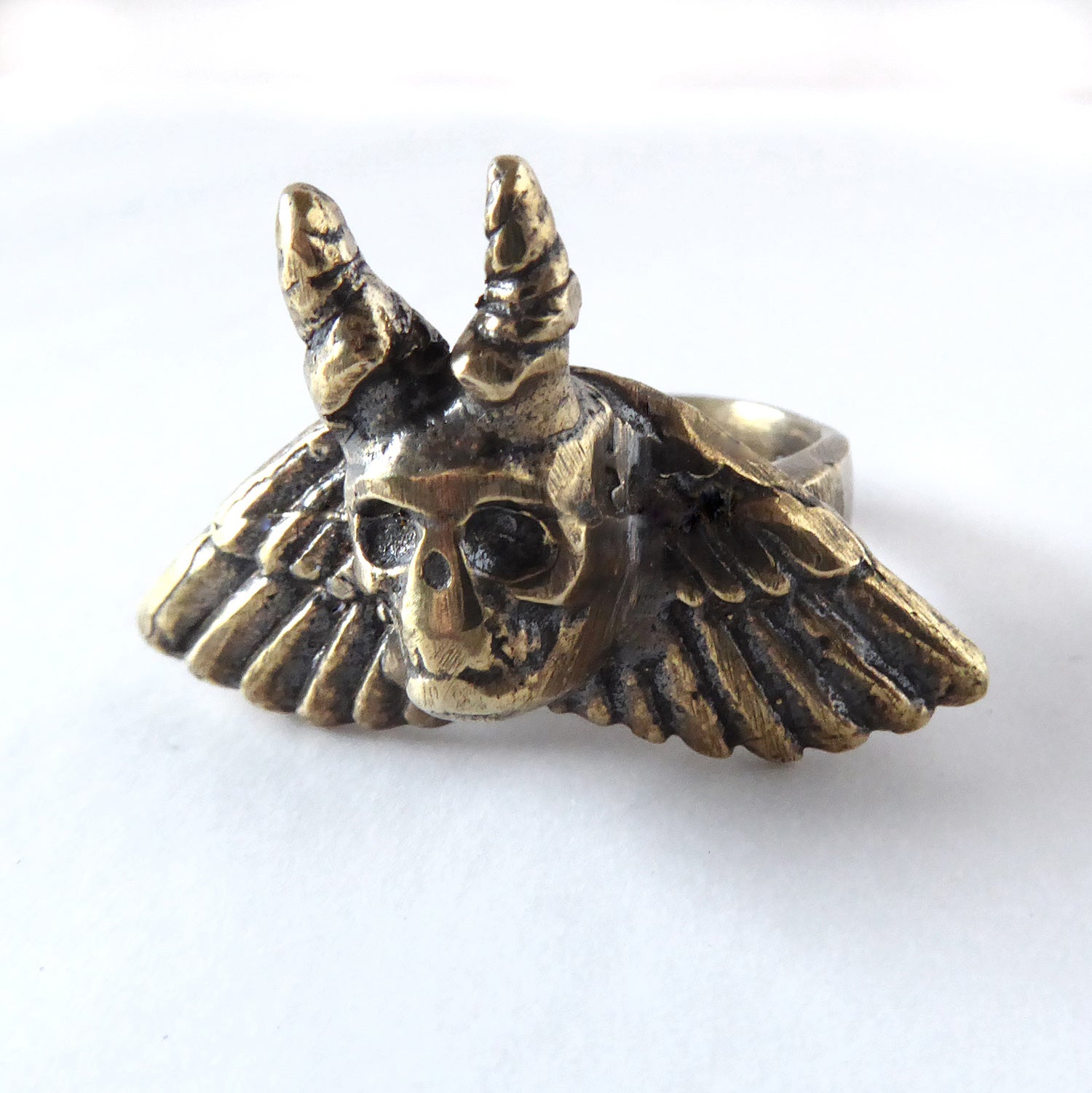 214 Winged Skull Ring by DHG Emily Burton