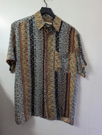 Tribal Silk Button Down