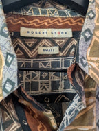 Tribal Silk Button Down