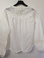 Charming Cotton Peasant Top