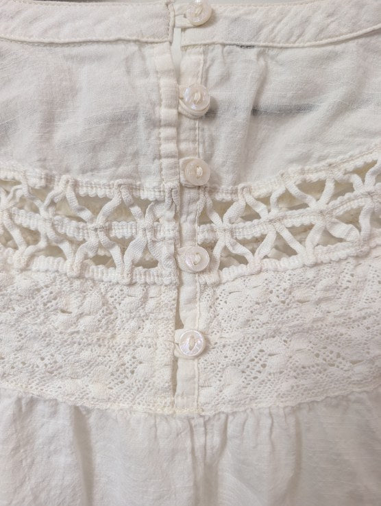 Charming Cotton Peasant Top