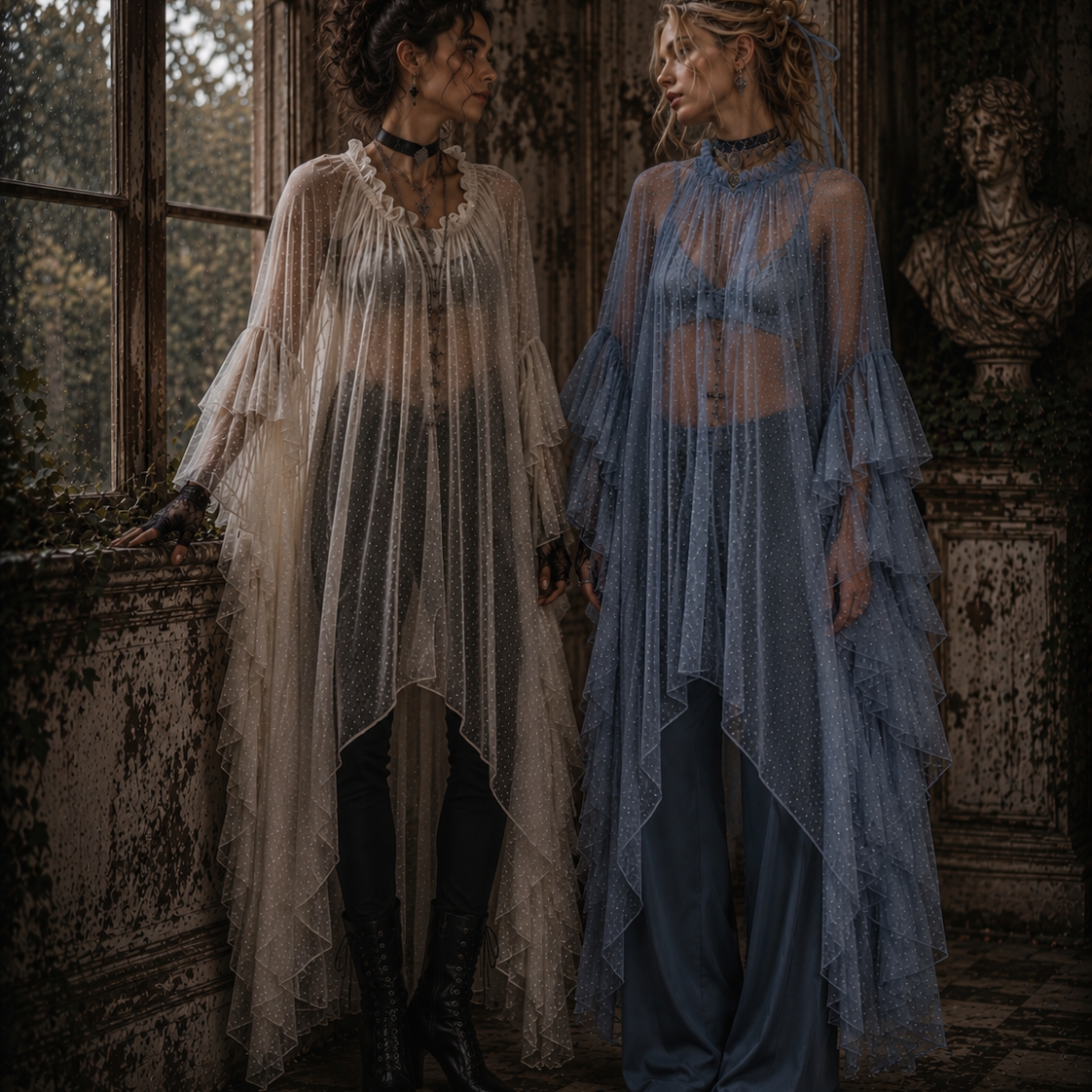 The Eternal Traveler : Ghostly Cloak Top