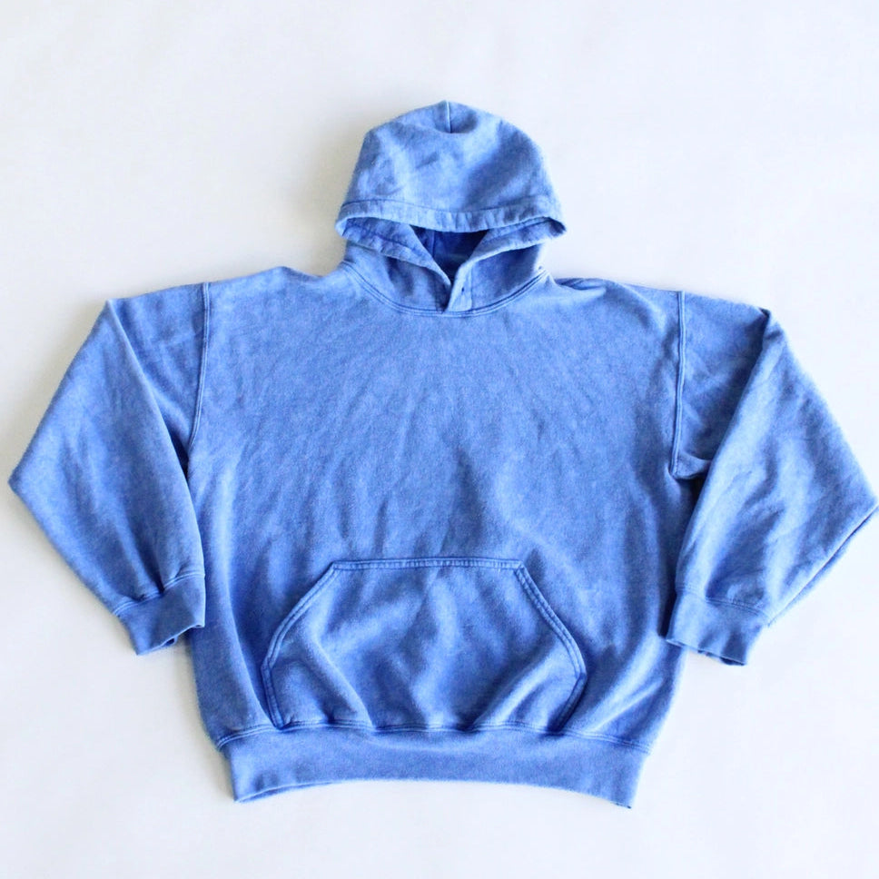 Blue hoodie on a white background