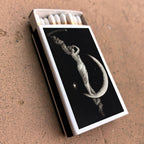 Matches • Art • Woman on Crescent Moon • Home Decor
