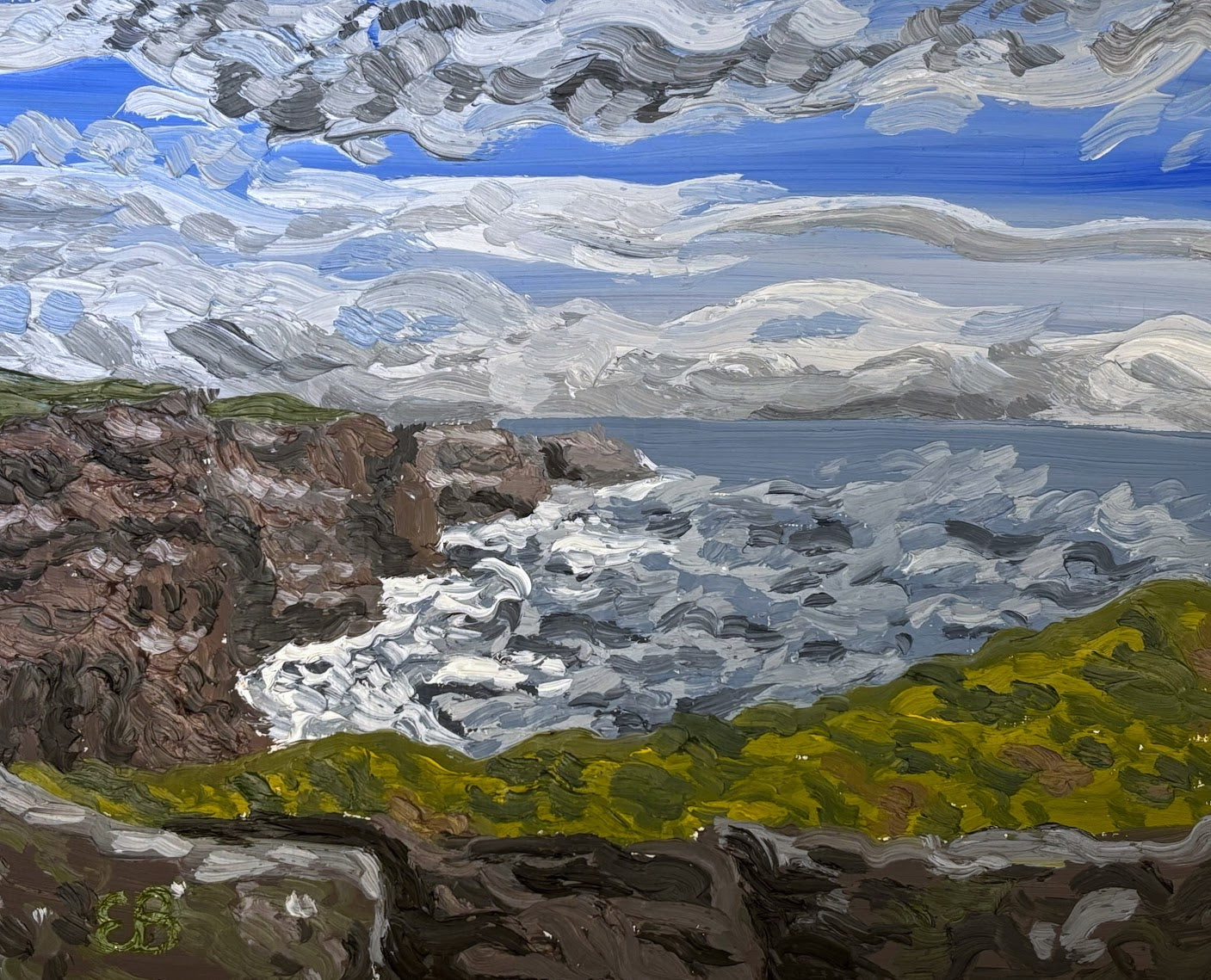 Cliffs of Moher Oil by Emily Bishop