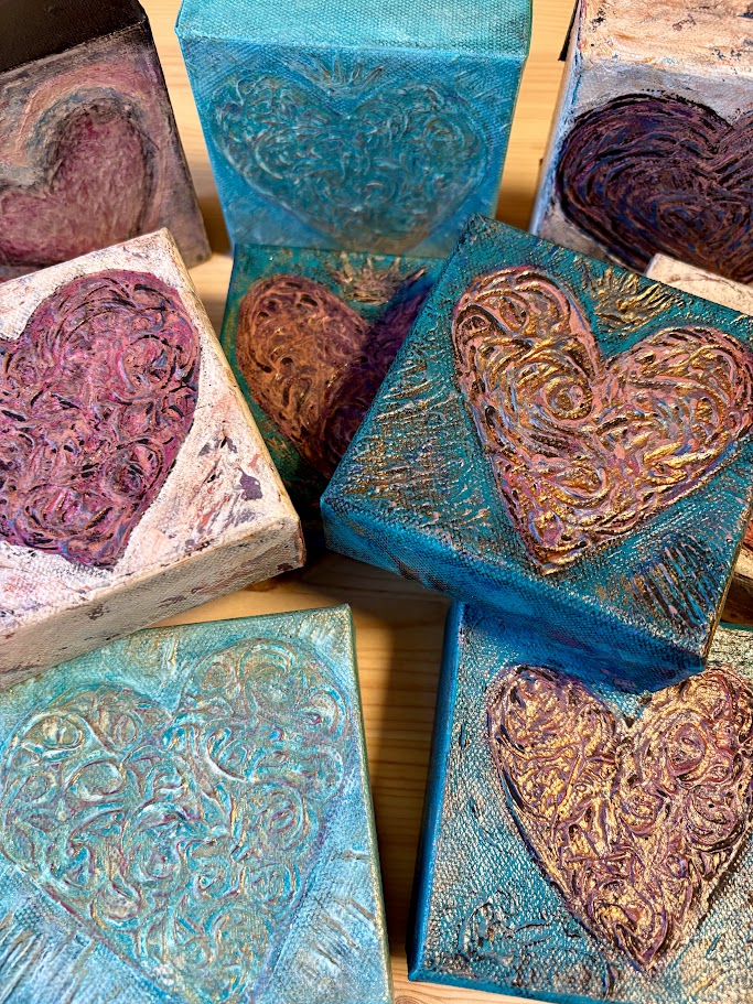 Small Heart Painting by Dawn Ivy