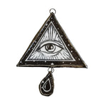👁️ “The All-Seeing Eye” – Mystic Oracle Enameled Glass Ornament