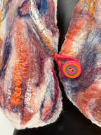 Helter Skelter Handcrafted Wool Scarf by Donna Elliot
