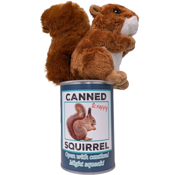 Canned Squirrel | Stuffed Animal Plush | Funny Jokes