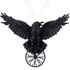 Vintage Viking Black Raven Hair Clip Duckbill Clip