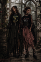 Tea Rose Heiress : Lace Boho Skirt