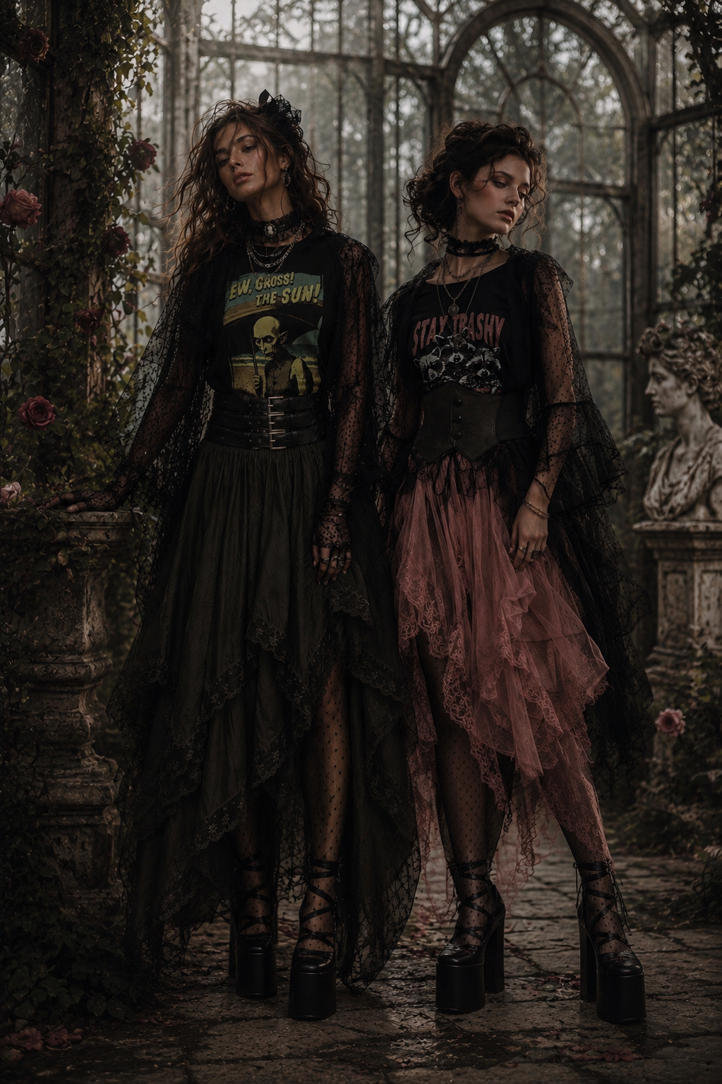 Tea Rose Heiress : Lace Boho Skirt
