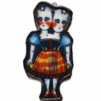 🎪 “The Marvelous Siamese Sisters” – Vintage Circus Glass Art Ornament