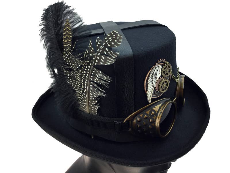 Gear Chain Steampunk Top Hat