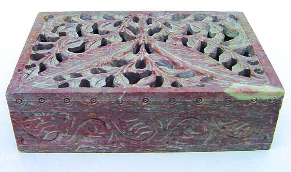 Soapstone Foliate Box