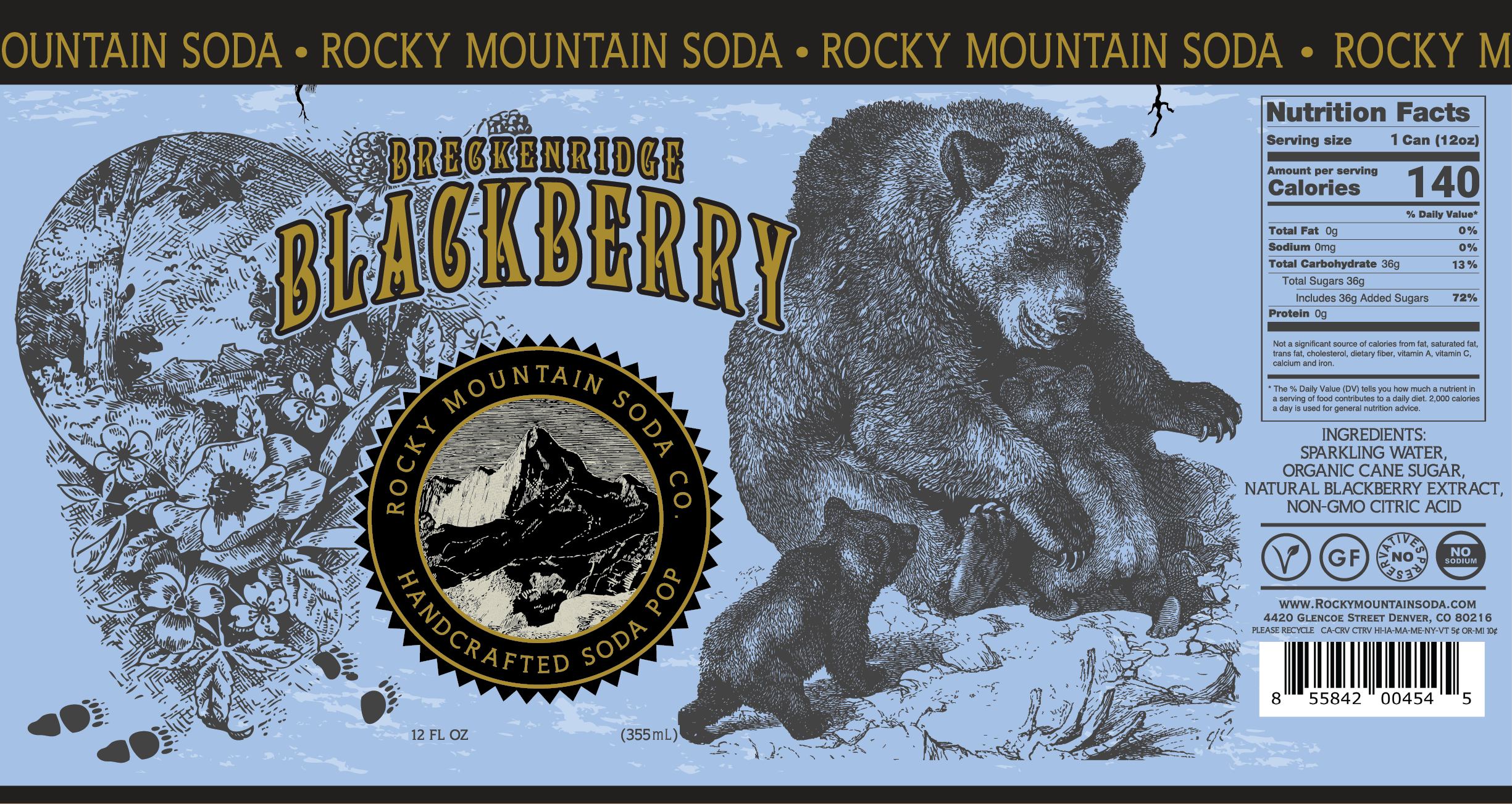 Breckenridge Blackberry Cans