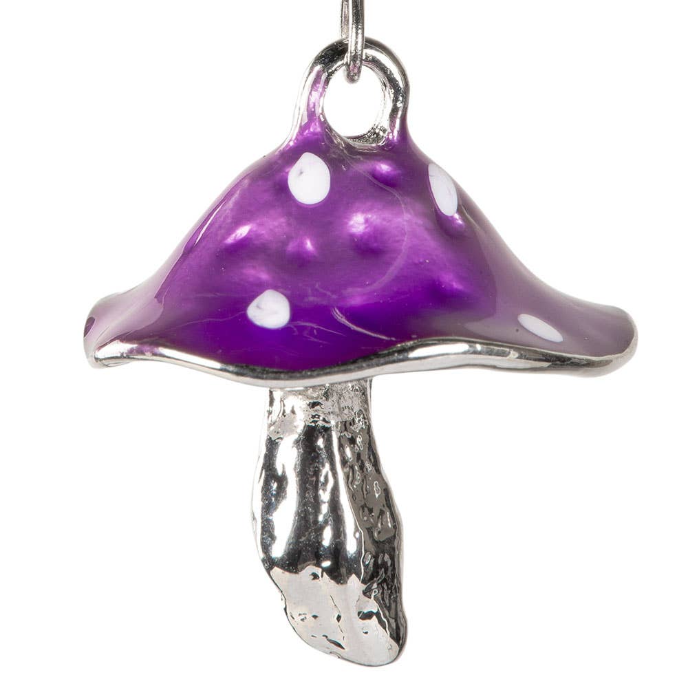 SILVER MUSHROOM EARRINGS