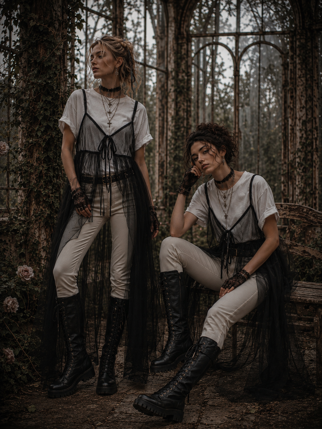 Twilight Garden : Tie Cami Duster