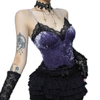 Seductive Lace Trimmed Cami Top - Summer Streetwear