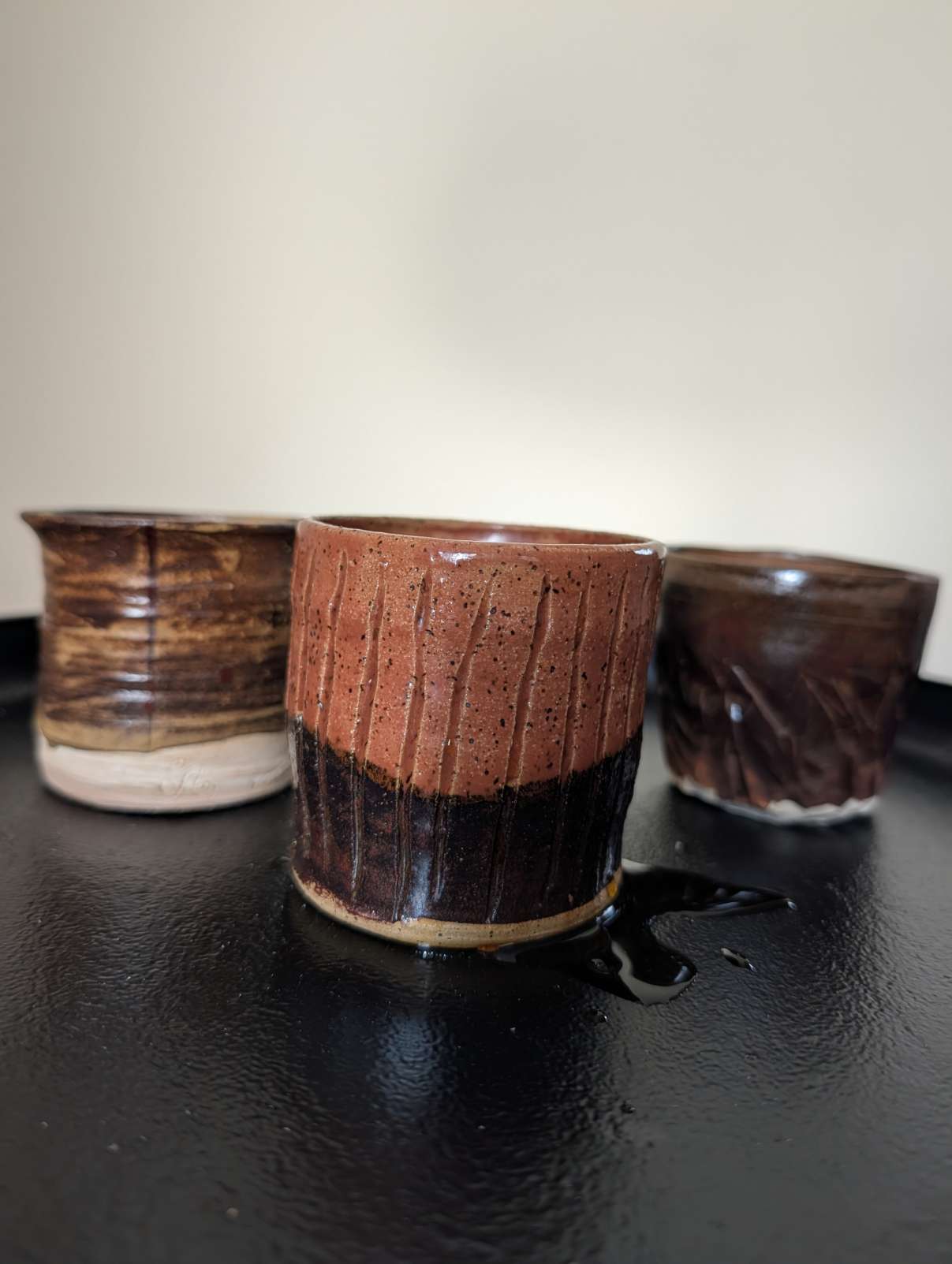 Soul Water Mugs, hand built pottery