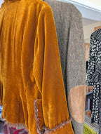 Savannah Studios Vintage Velvet & Silk Blazer