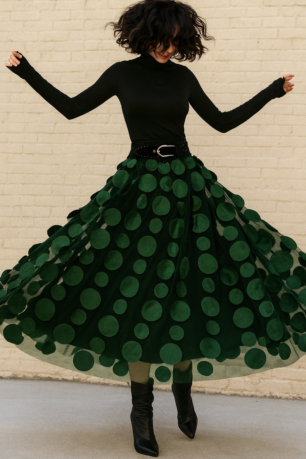 “The Bubble Cocktail Skirt” – 3D Taffeta Circle Fantasy