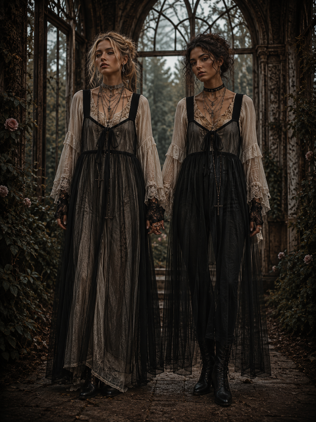 Twilight Garden : Tie Cami Duster