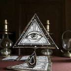 👁️ “The All-Seeing Eye” – Mystic Oracle Enameled Glass Ornament