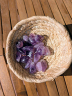 Amethyst Tumbled Stones 1-1.50 Inch - AA Grade