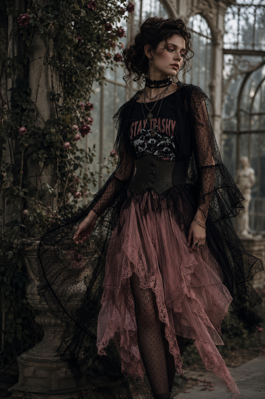 Tea Rose Heiress : Lace Boho Skirt