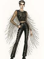 “Starlit Siren”  Sequin Blouse