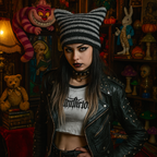 The Misfit Stripes Beanie – Hand-Crocheted Striped Square Hat