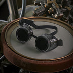 Black Steampunk Goggles – Retro Industrial Victorian Cosplay Eyewear