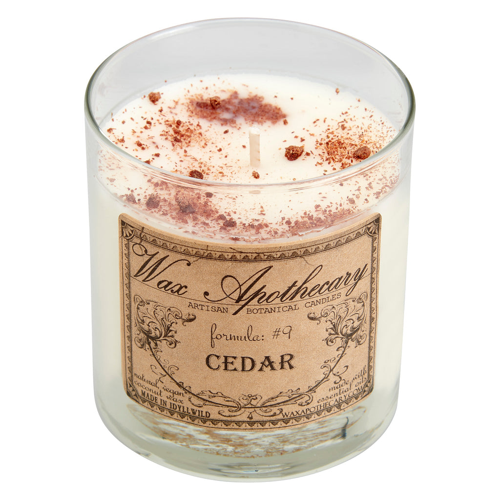Cedar 7 oz Botanical Candle in Scotch Glass