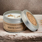 White Sage Botanical Candle Travel Tin