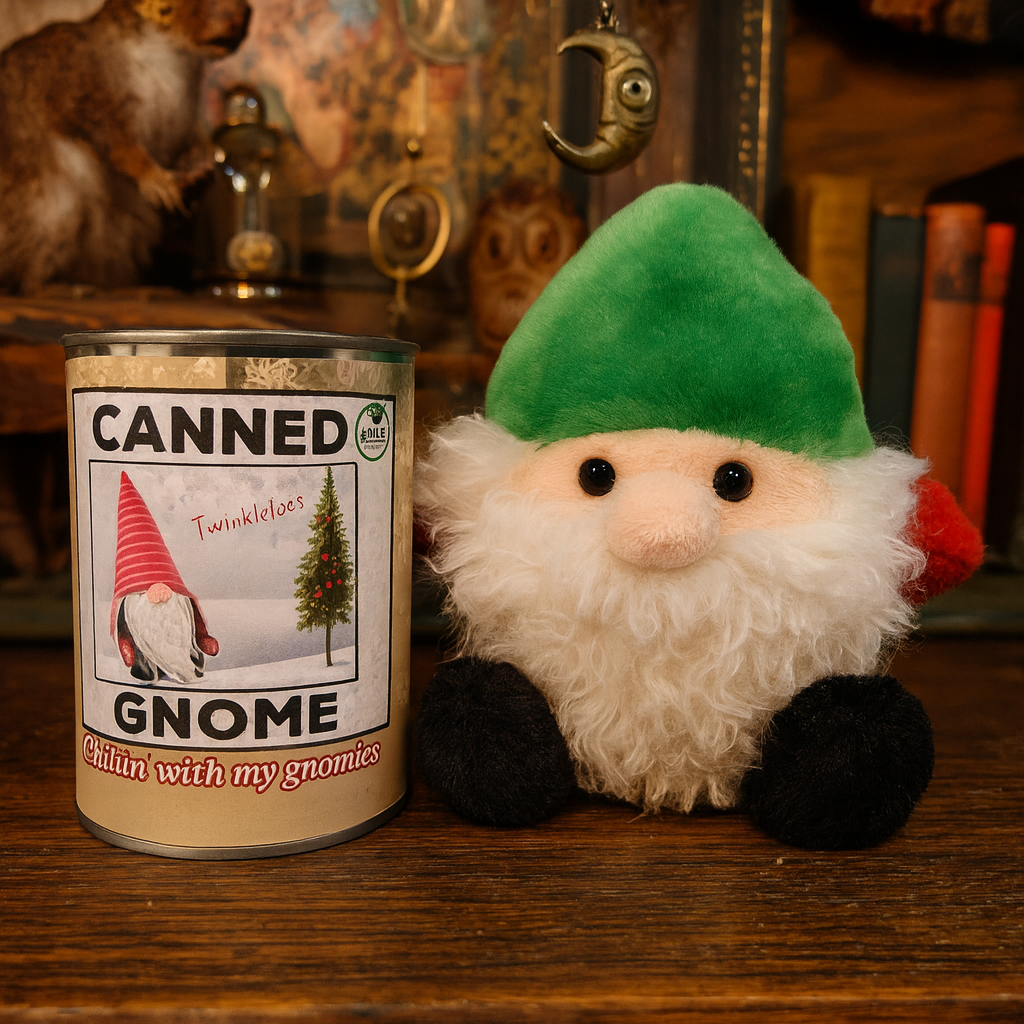 Canned Mountain Gnome – Idyllwild Forest Folk Plush Collectible in a Can