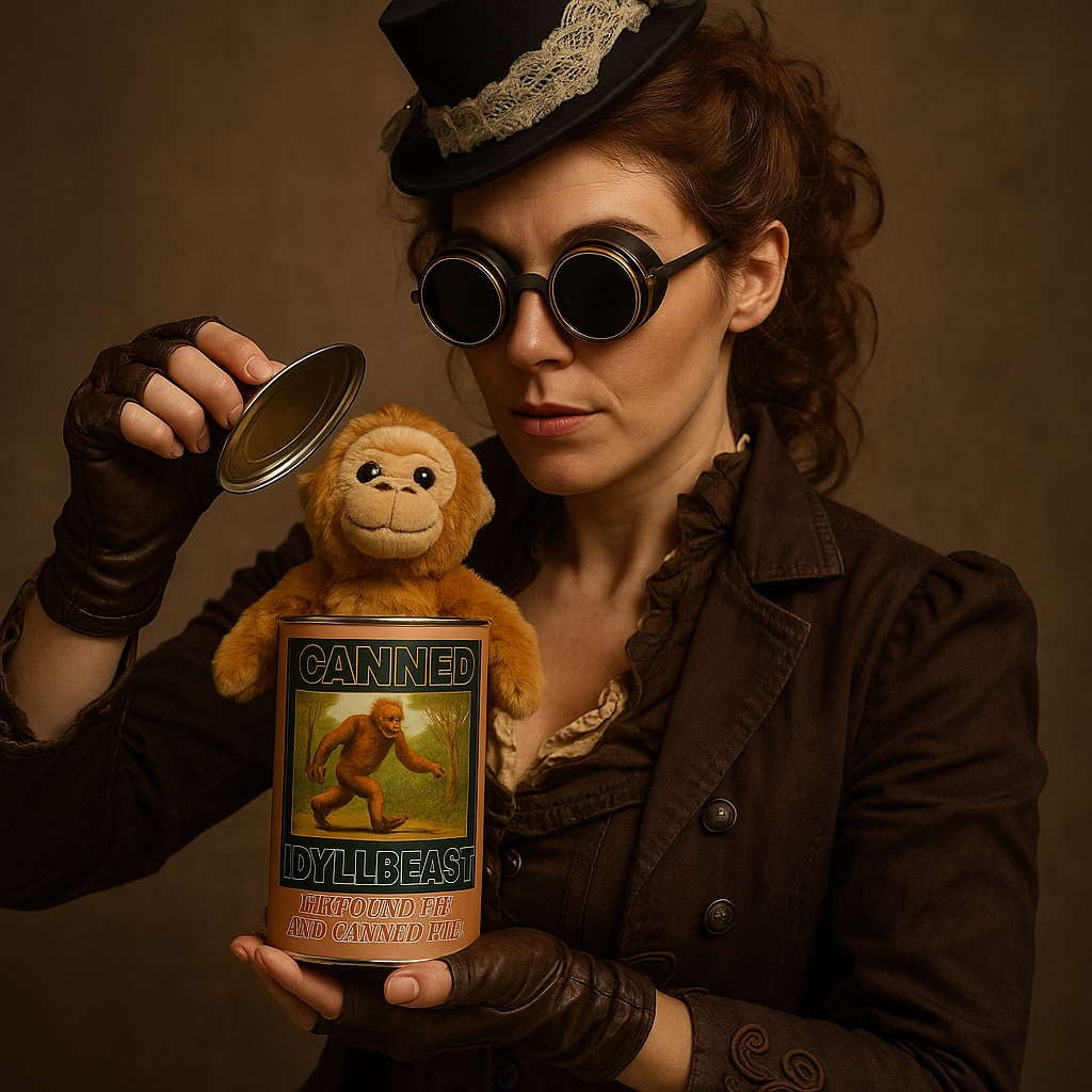 Canned Idyllbeast – Funny Cryptid Plush Collectible from Idyllwild