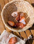 Carnelian Tumbled Stones 1-1.50 Inch - AA Grade