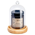Cloche Glass Bell Jar with Solid Wood Base NEW SIZE