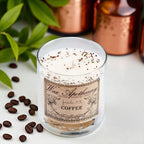 Coffee 7 oz Botanical Candle in Scotch Glass