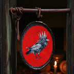 👑 “The Crow King” – Regal Rogue of the Skies Glass Art Ornament
