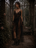 The Forgotten Manor : Cascade Wrap Gown
