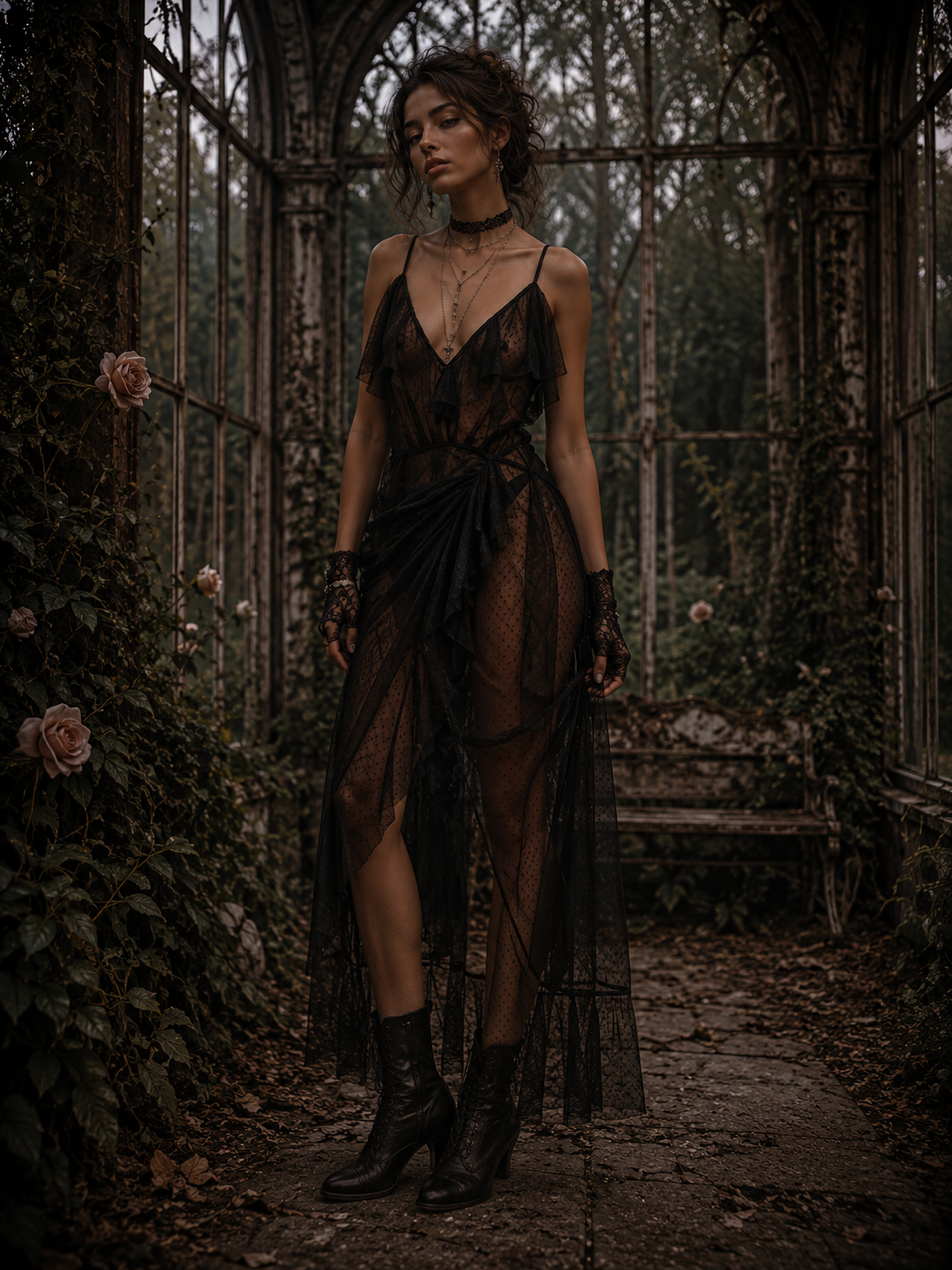 The Forgotten Manor : Cascade Wrap Gown