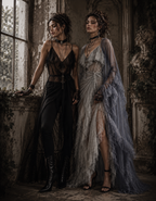 The Forgotten Manor : Cascade Wrap Gown