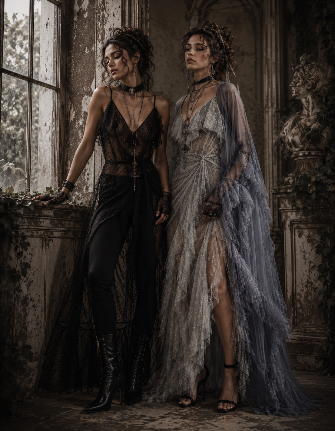 The Forgotten Manor : Cascade Wrap Gown