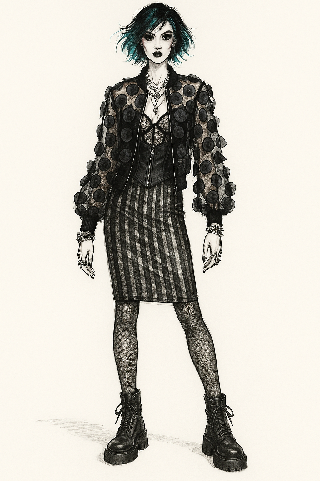 “Midnight Mechanica” Bomber Jacket