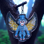 🐒 “The Flying Monkey” – Wizard of Oz Glass Art Ornament