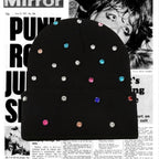 The Stardust Riot Beanie – Glam-Punk Rhinestone Knit Hat