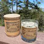 French Lavender 7 oz Botanical Candle in Scotch Glass