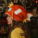 Koi of Curiosities Beanie – Hand-Knitted Aquatic Oddity Hat